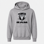 Ram youth pullover hoodie — Gray front