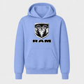 Ram youth pullover hoodie — Light Blue front