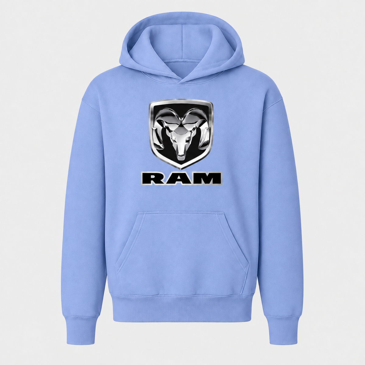 Ram youth pullover hoodie — Light Blue front