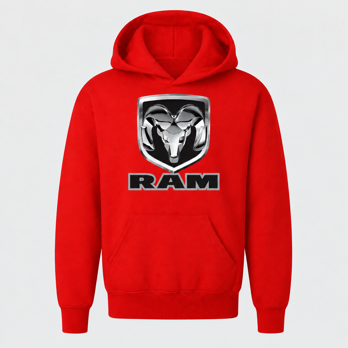 Ram youth pullover hoodie — Red front