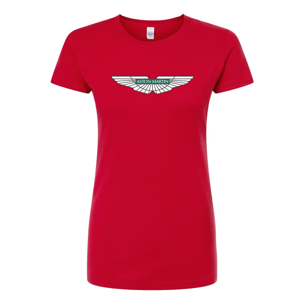 Women's Aston Martin Motorsports Car Round Neck T-Shirt