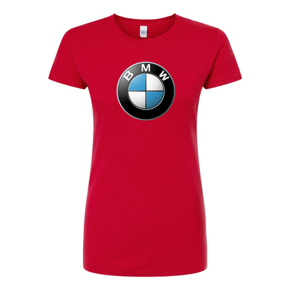 Women's BMW Motorsports Car Round Neck T-Shirt