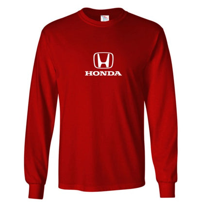 Youth Kids Honda Motorsport Car Long Sleeve T-Shirt