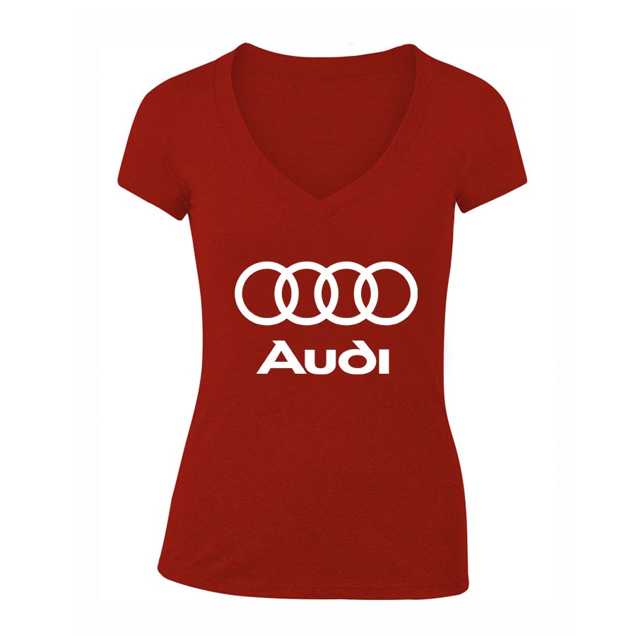 Women's Audi Motorsports Car V-Neck T-Shirt