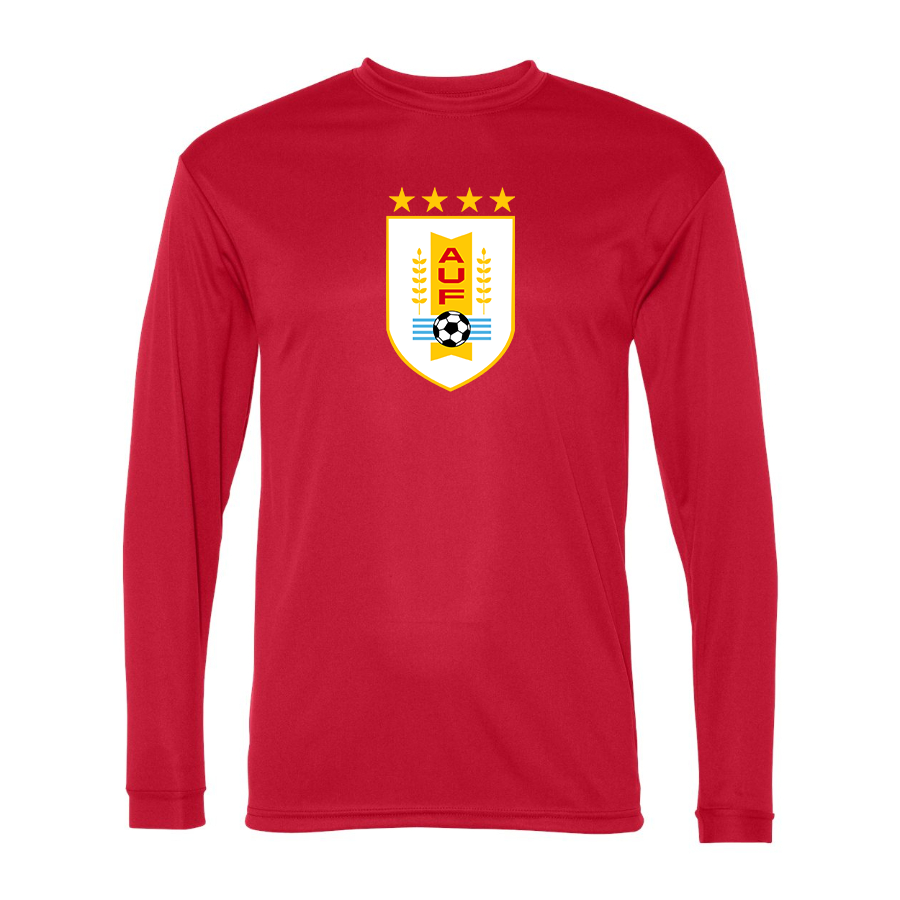Men’s Uruguay National Soccer Team  - C2 Sport - Performance Long Sleeve T-Shirt - 5104