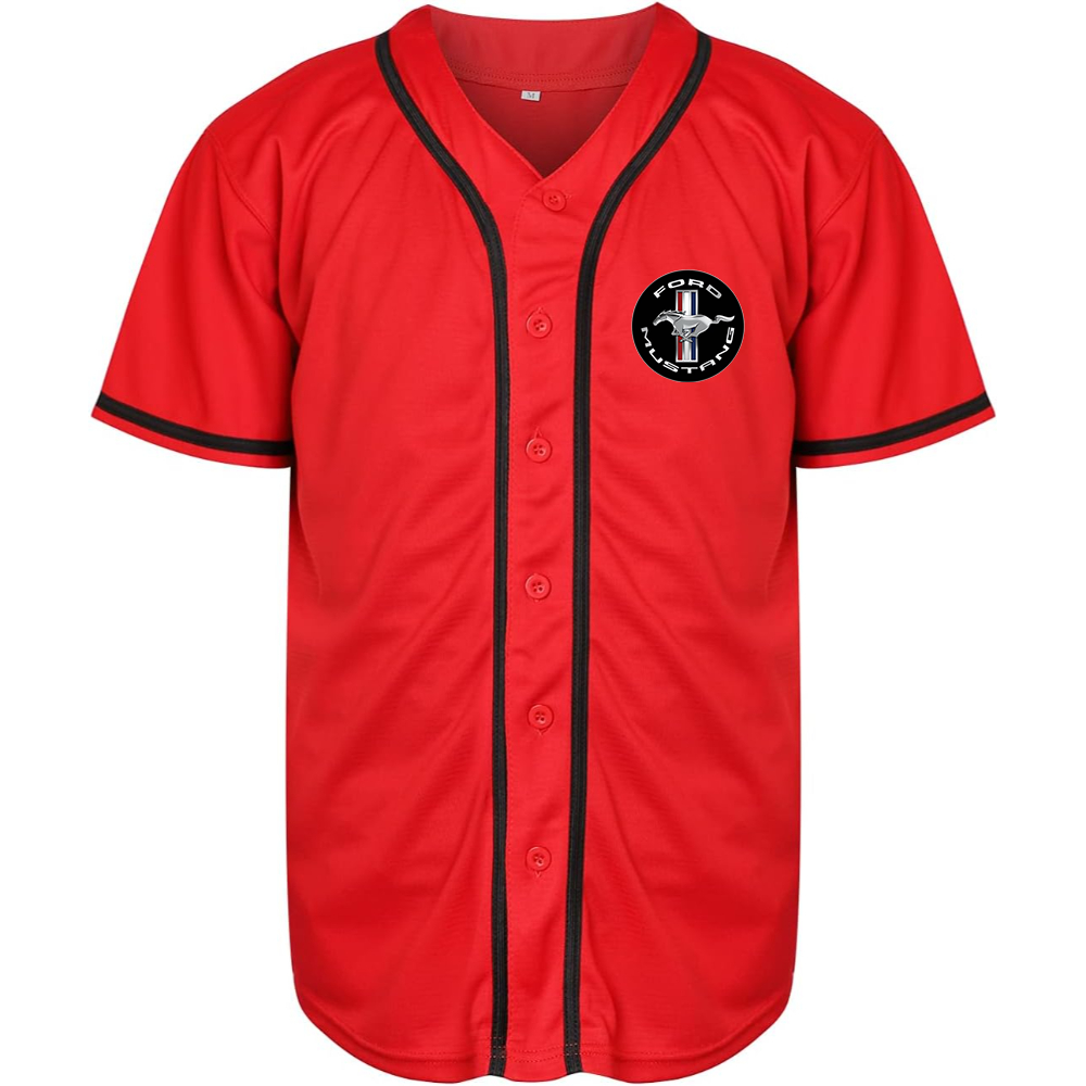 Men’s Ford Mustang Motorsport Car Baseball Jersey