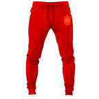 Men's Spain Red Logo National Soccer Team Joggers Sweatpants