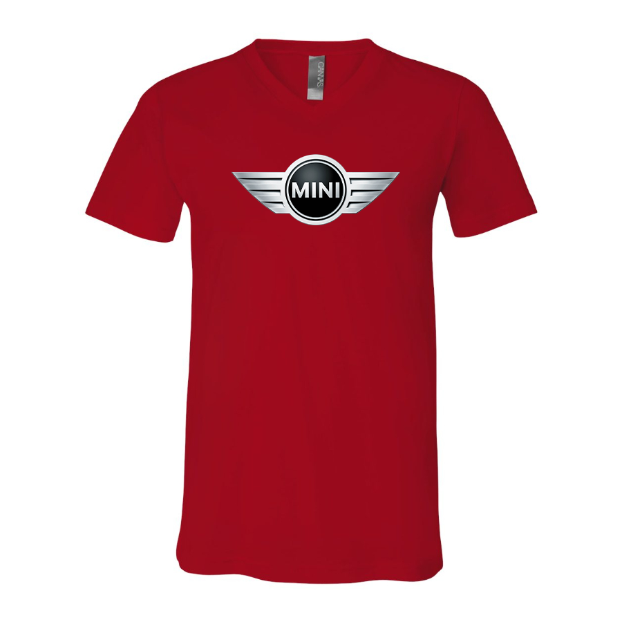 Men’s Mini Cooper Car NEW- BELLA + CANVAS - Jersey V-Neck Tee - 3005