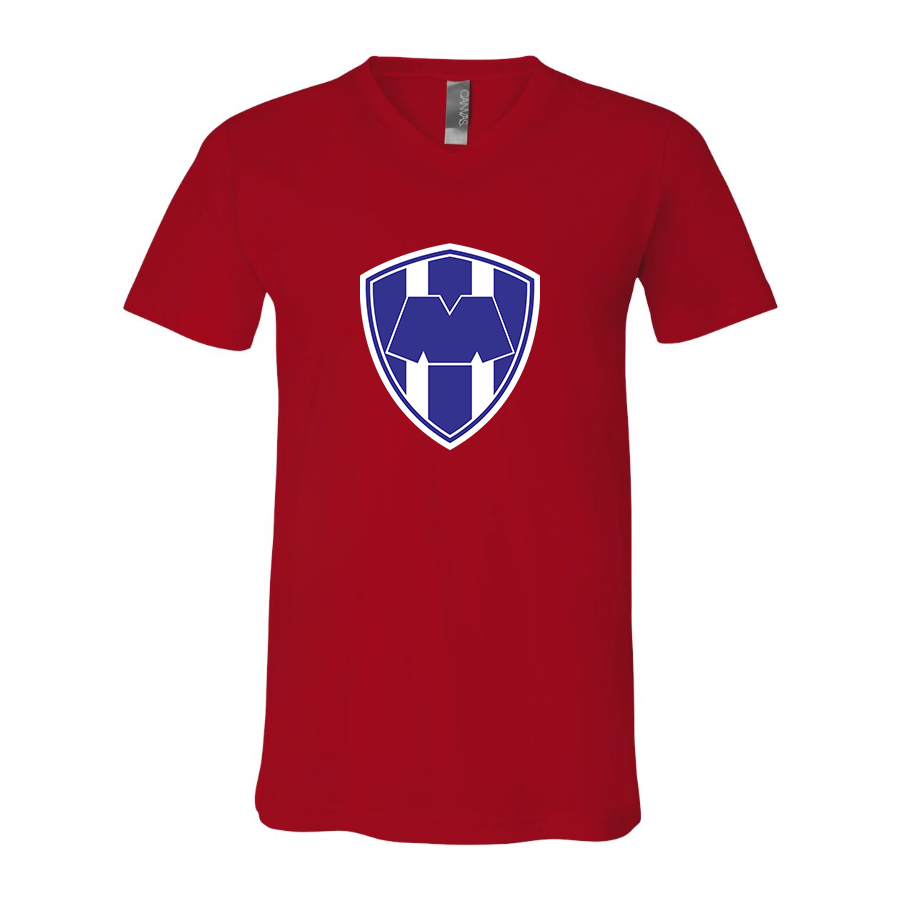 Men’s  Monterrey FC  - BELLA + CANVAS - Jersey V-Neck Tee - 3005