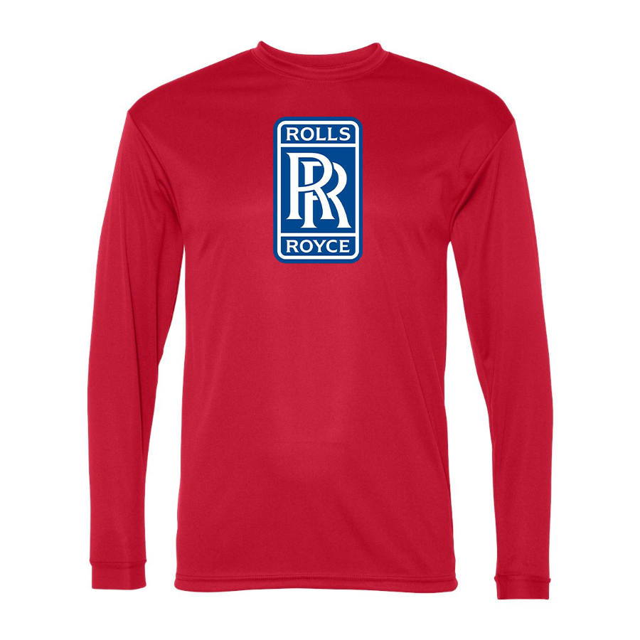 Men's Rolls Royce Car -  Polyester Long Sleeve T-Shirt