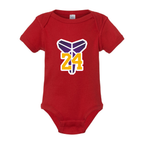 Kobe Bryant Mamba 24 Baby Romper Onesie