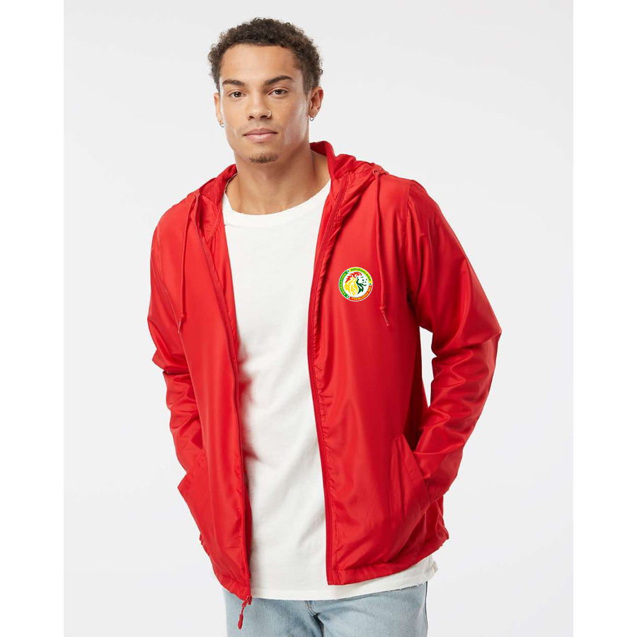 Men’s  Senegal National Soccer Team copy  - Independent Trading Co. - Lightweight Windbreaker Full-Zip Jacket - EXP54LWZ