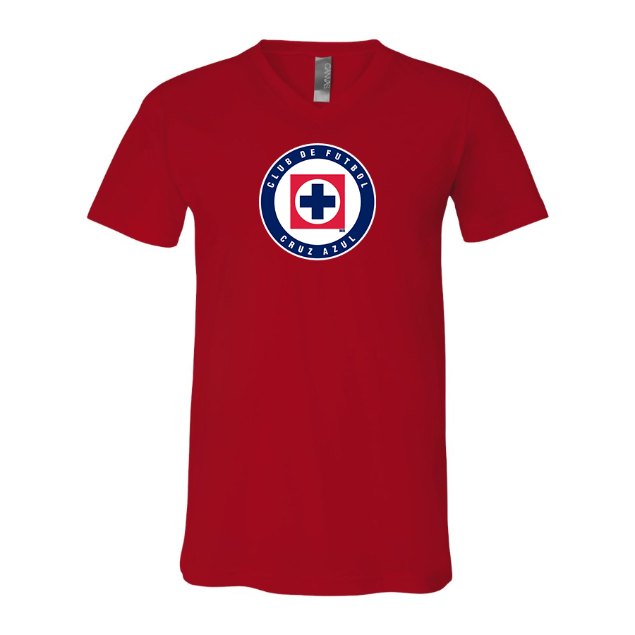 Men’s Cruz Azul Football Club - BELLA + CANVAS - Jersey V-Neck Tee - 3005
