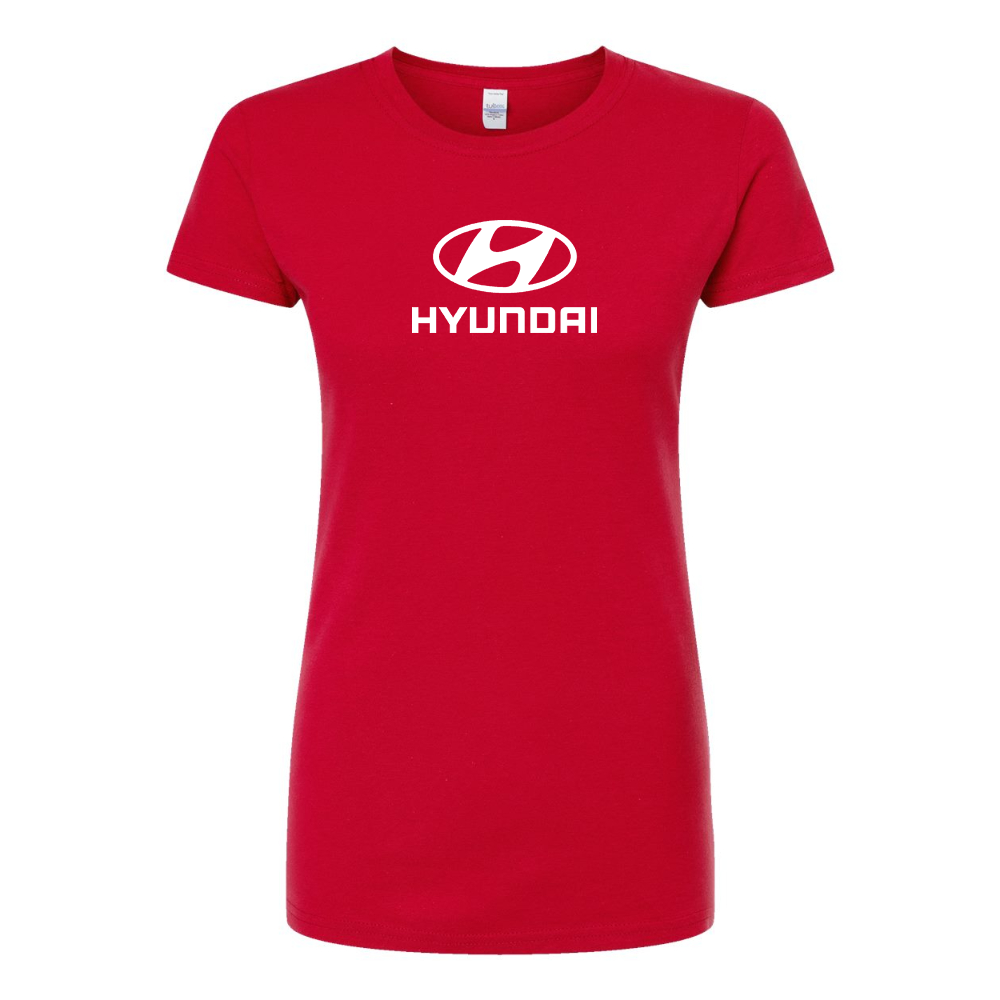 Women’s Hyundai Car Round Neck T-Shirt