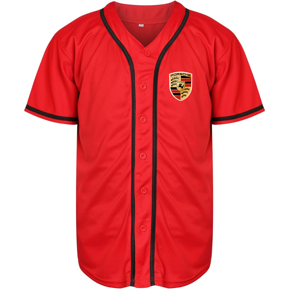 Men’s Porsche Car Baseball Jersey