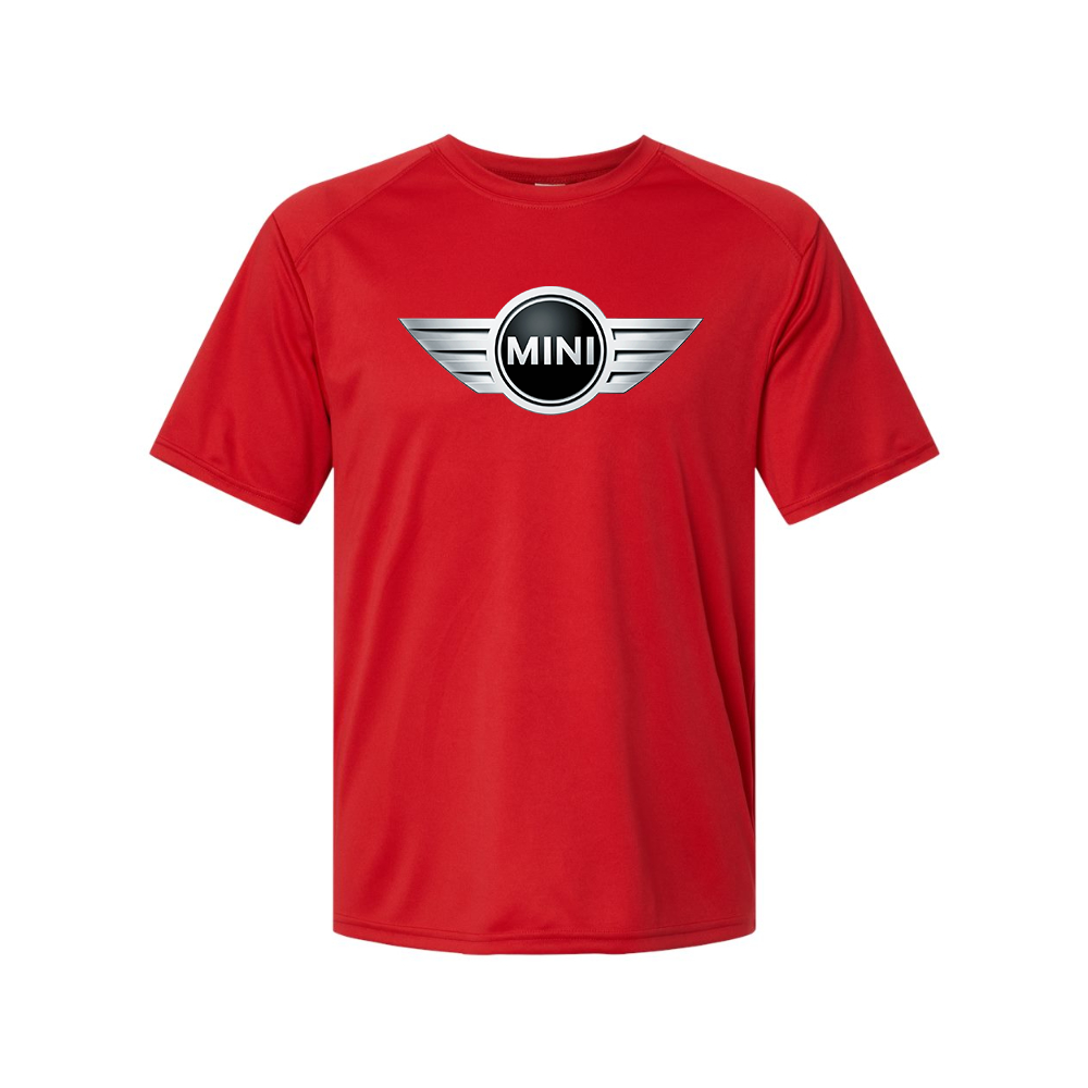 Youth Kids Mini Cooper Car Polyester T-Shirt