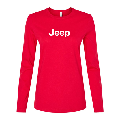 Women's Jeep Car Long Sleeve T-Shirt