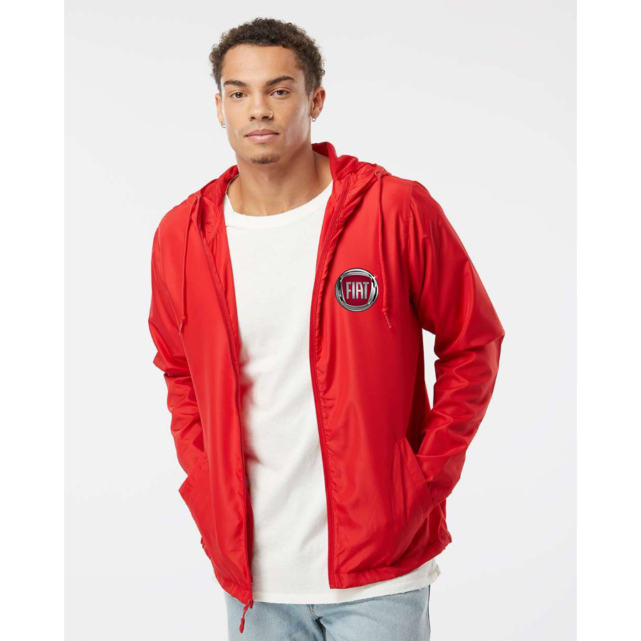 Men’s Fiat Car - Independent Trading Co. - Lightweight Windbreaker Full-Zip Jacket - EXP54LWZ