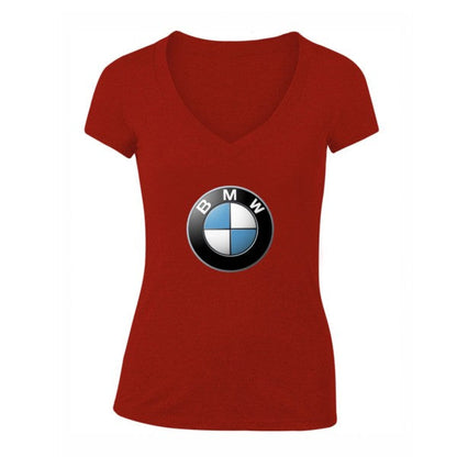 Women's BMW Motorsports Car V-Neck T-Shirt