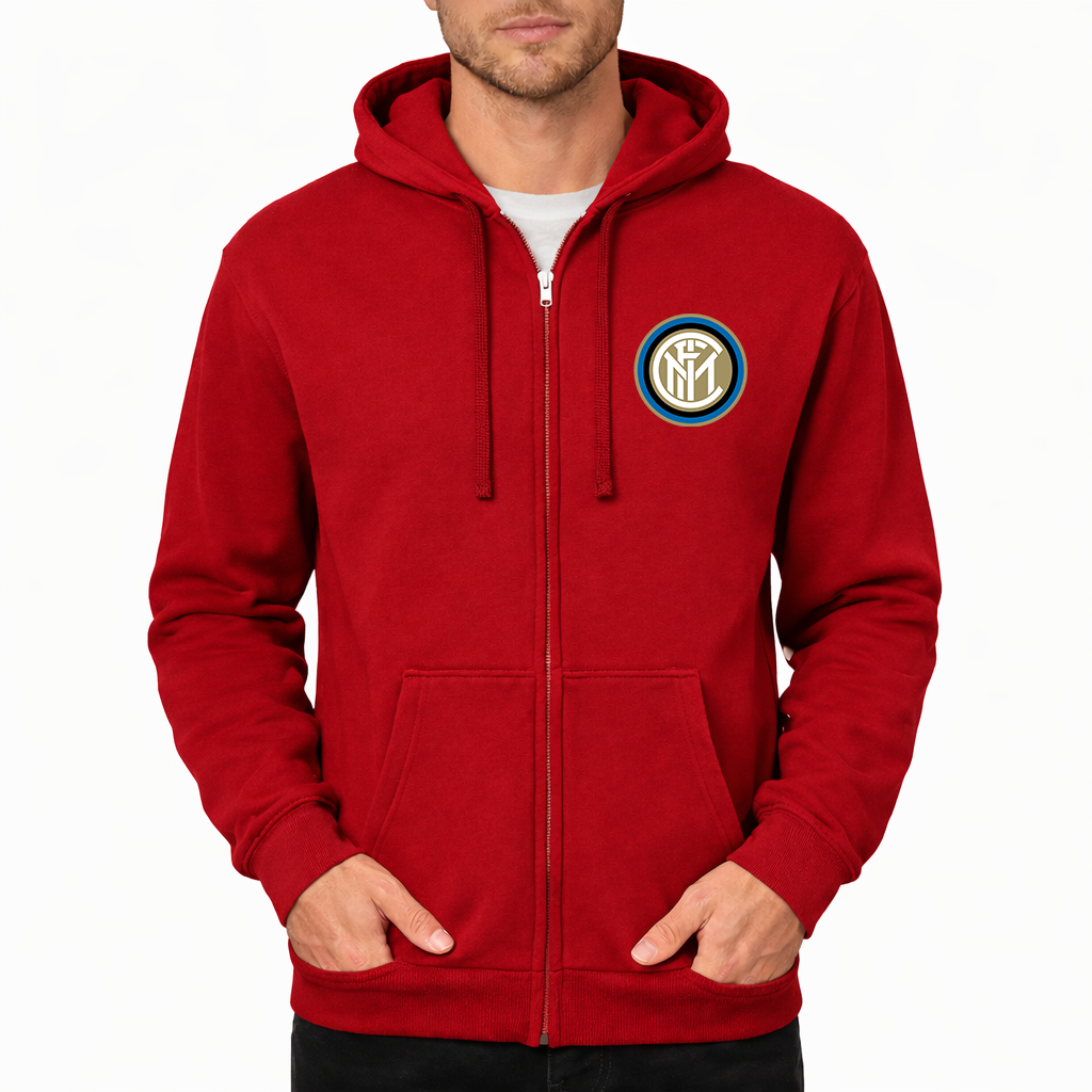 Men's Inter Milan Soccer Zipper Hoodie