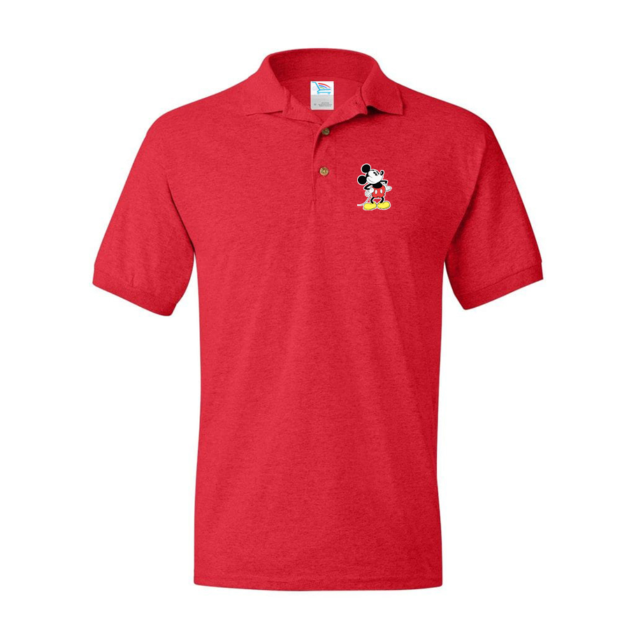 Men's Mickey Mouse Cartoon Dry Blend Polo