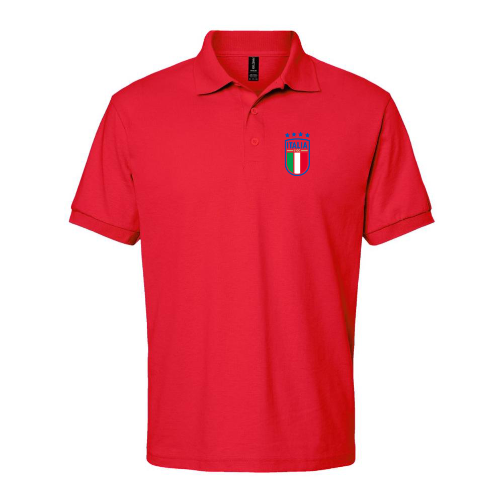 Men's Italy National Soccer Dry Blend Polo