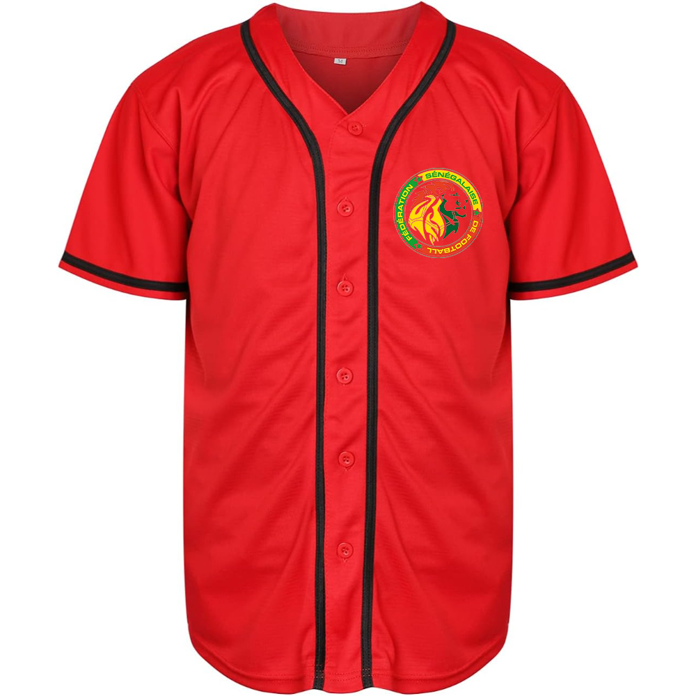Men's Senegal National Soccer Team Baseball Jersey