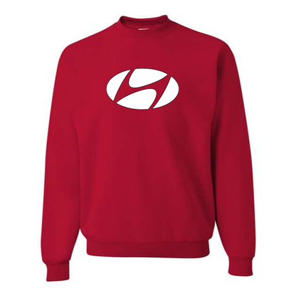 Men's Hyundai New Logo Car  Crewneck Sweatshirt