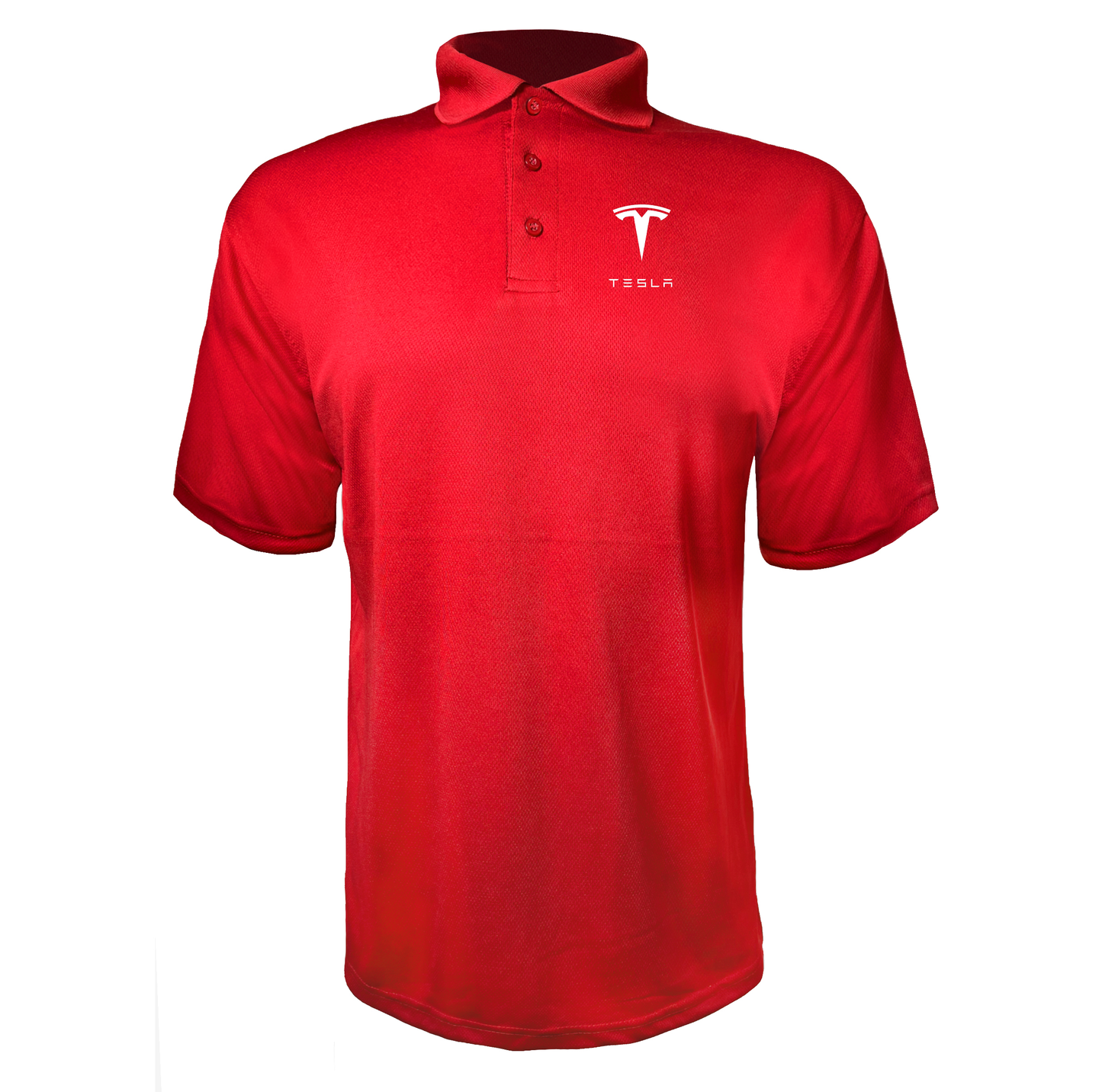 Men’s Tesla Motorsports Car Polyester Polo