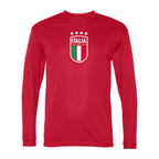 Men’s Italy National Soccer Team  - C2 Sport - Performance Long Sleeve T-Shirt - 5104