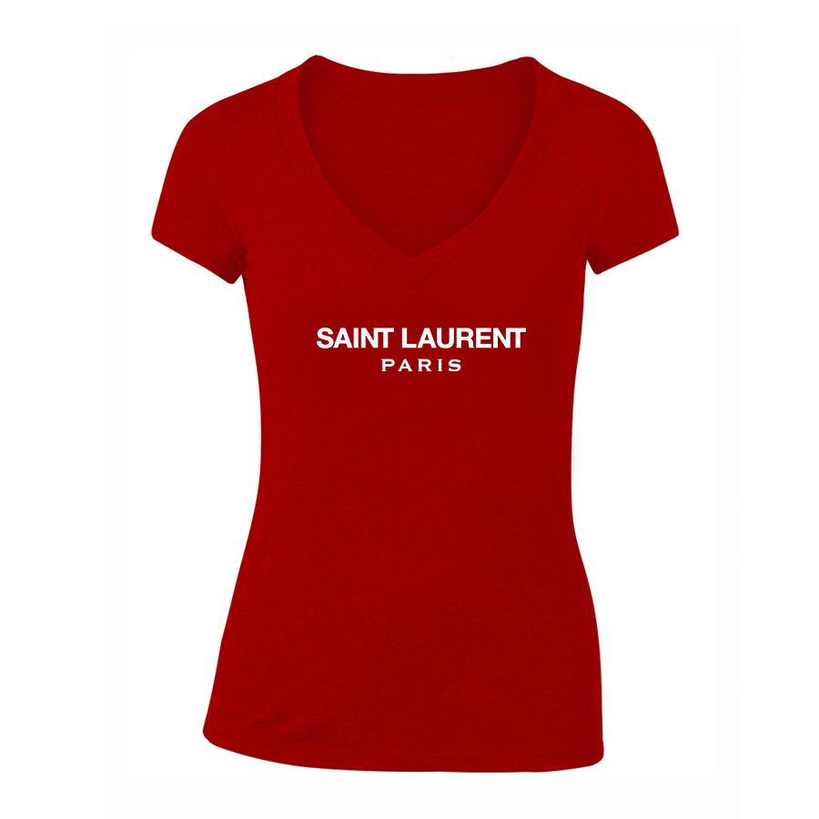 Women's Saint Laurent V-Neck T-Shirt