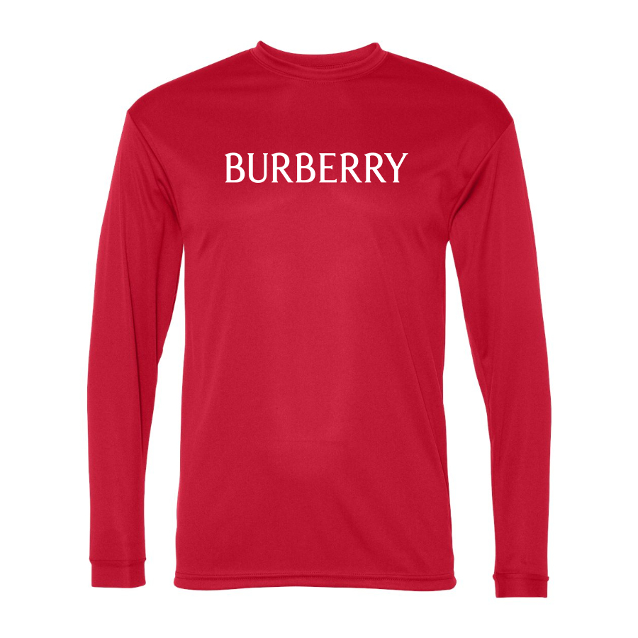 Men's Burberry Polyester Long Sleeve T-Shirt