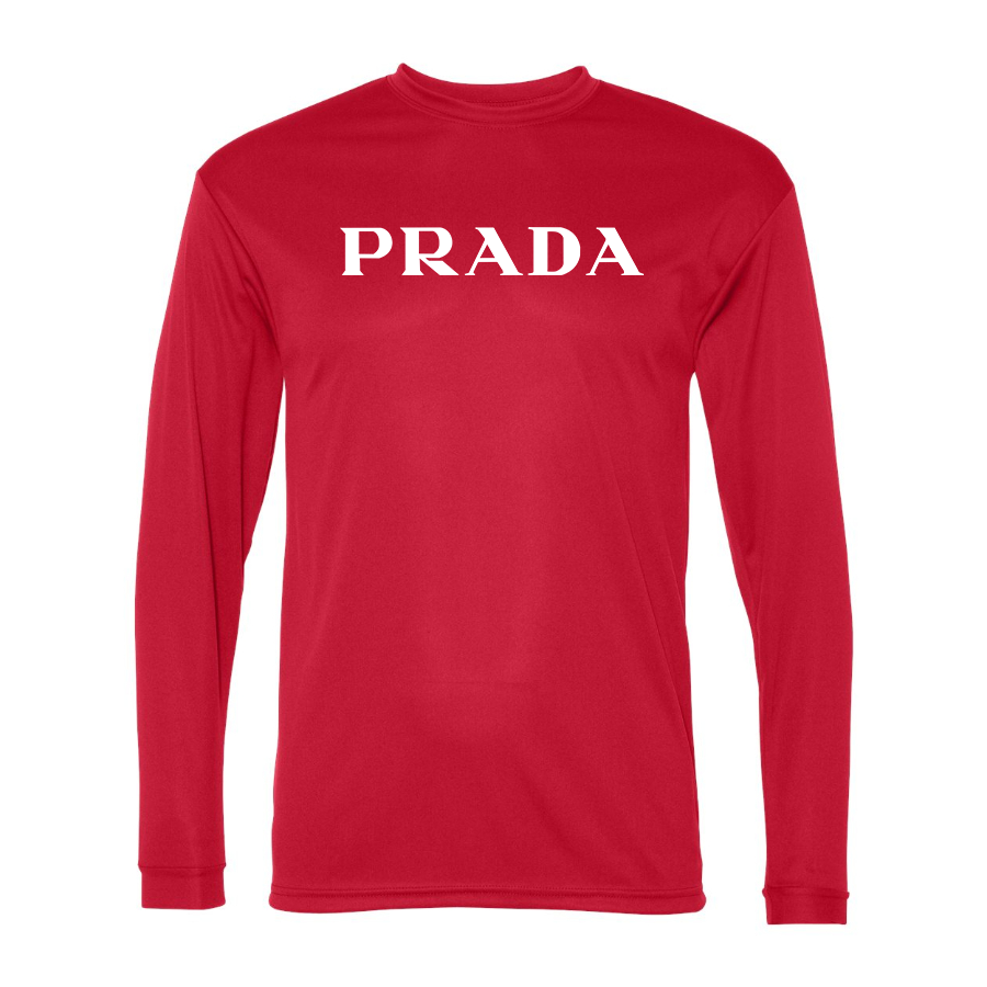 Men's Prada Polyester Long Sleeve T-Shirt