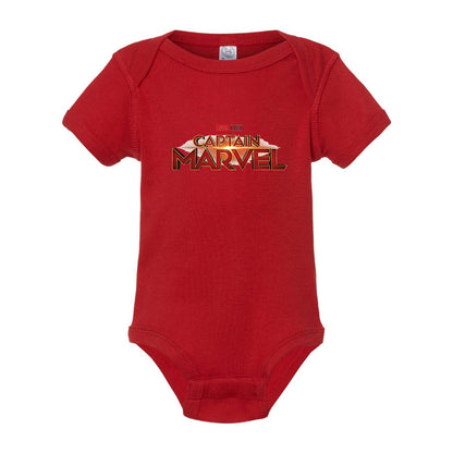 Captain Marvel Superhero  Baby Romper Onesie