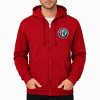Men's Alfa Romeo Car Zipper Hoodie