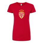 Women's AS Monaco FC Round Neck T-Shirt