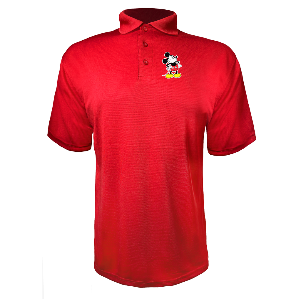 Men's Mickey Mouse Cartoon Polyester Polo