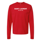 Men's Saint Laurent Cotton Long Sleeve T-Shirt