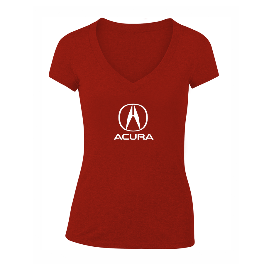 Women's Acura Car V-Neck T-Shirt