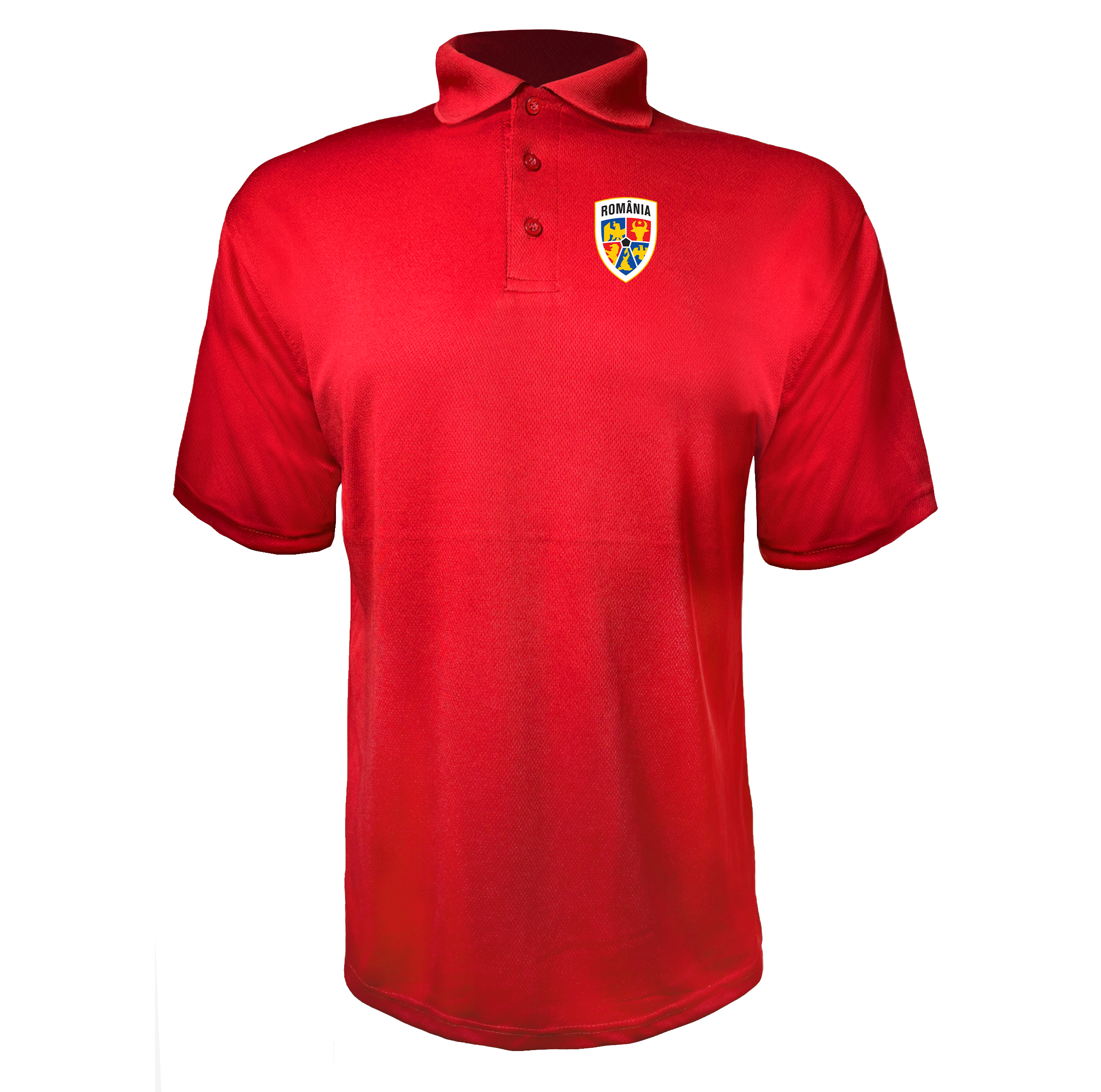 Men's Romania National Soccer Team Polyester Polo