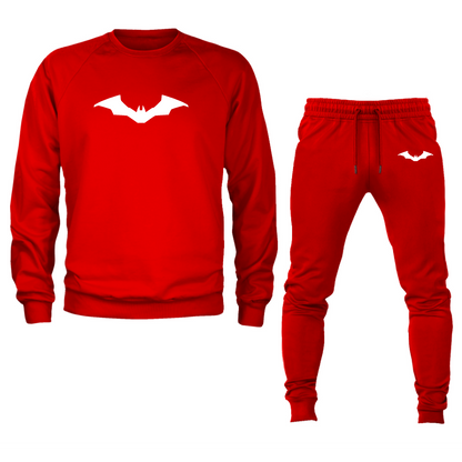 Men's New Batman DC Universe Superhero Crewneck Sweatshirt Joggers Suit