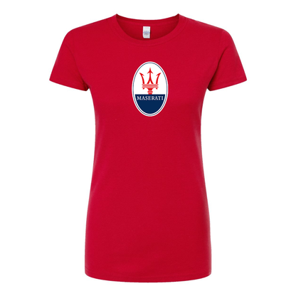 Women’s Maserati Car Round Neck T-Shirt