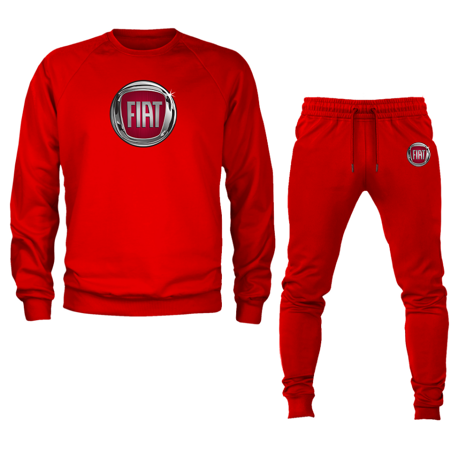 Men’s Fiat Car Crewneck Sweatshirt Joggers Suit