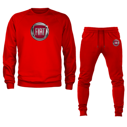 Men’s Fiat Car Crewneck Sweatshirt Joggers Suit