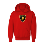 Youth Kids Lamborghini Car Pullover Hoodie