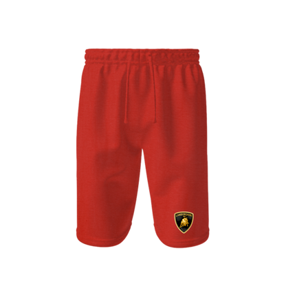 Men’s Lamborghini Car Athletic Fleece Shorts