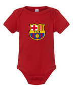 Baby F.C. Barcelona Soccer Romper Onesie