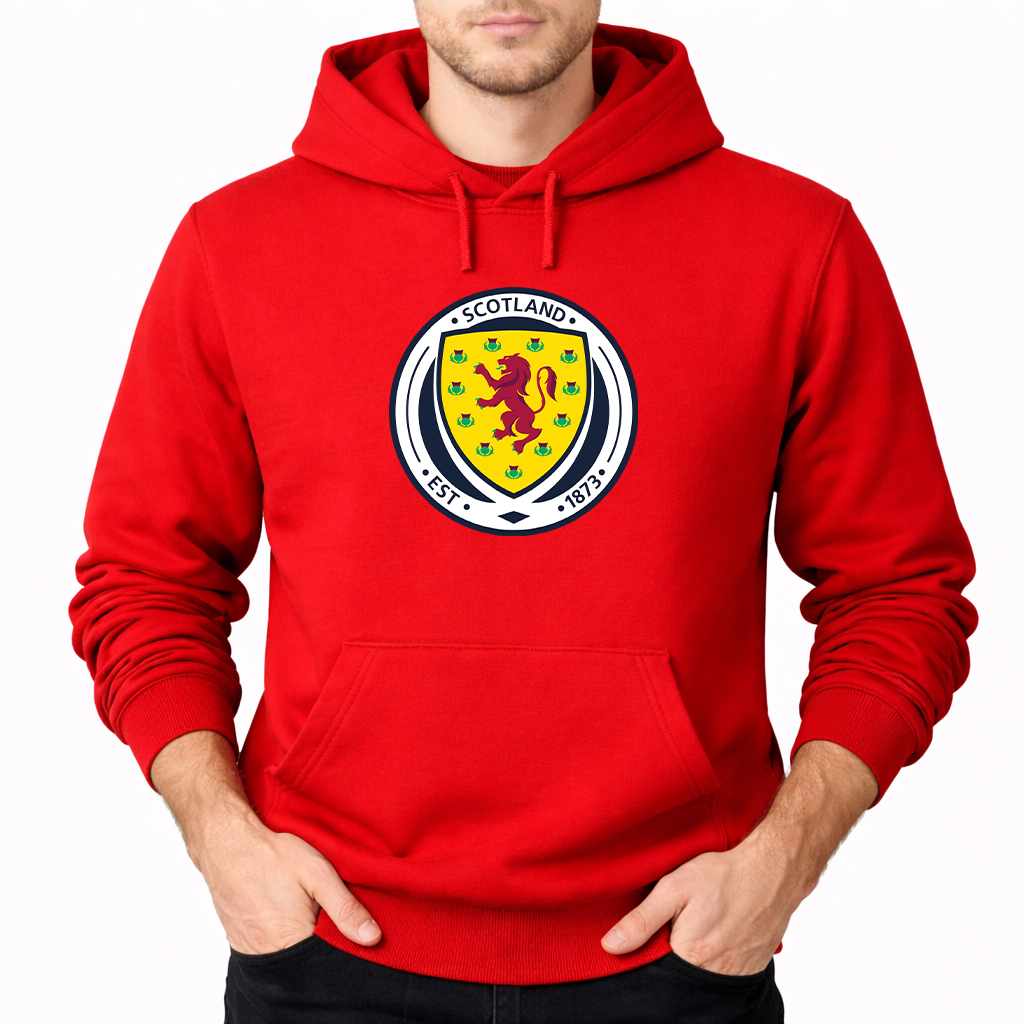 Men's Scotland National Soccer Team Pullover Hoodie