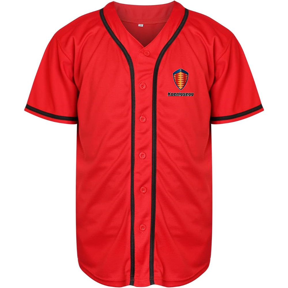 Men’s Koenigsegg Car Baseball Jersey