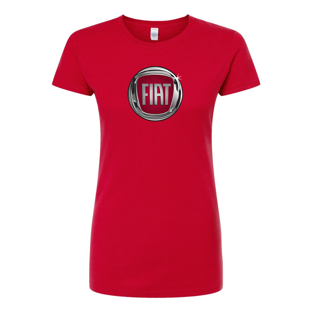 Women’s Fiat Car Round Neck T-Shirt